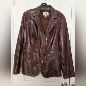 NWT Scully Women's Leather Jacket L